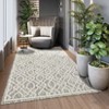 Outdoor Geometry Modern Area Rug Turkish Style.Washable, Foldable, Non-Slip, Light Weight Carpet Stain-Resistant, Breathable, Easy to Clean Sturdy - 3 of 4