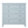 Drawer Dresser Bar Cabinet, Buffet Sideboard With Retro Shell Handle, Solid Wood Frame Buffet Service Counter - 3 of 4