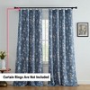 HLC.ME Ashley Floral Patterned Window Rod Pocket Curtains - Light Blocking Darkening Window Panels, Set of 2 - 4 of 4