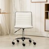 SEVOBAL Task and Office Chairs Adjustable Air Lift Office Chair, Computer Task Chair Swivel Desk Chair for Home Office, White, 23.5"*21.25"*21.2" - 3 of 4