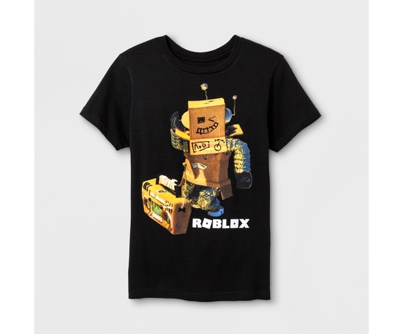 Boys Roblox Short Sleeve T Shirt Black Xs Buy Online In - black bear roblox shirt