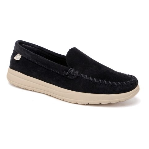 Обувь Minnetonka Women's Discover Classic Slip On Shoes 61070, Black - 10