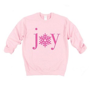 Simply Sage Market Women's Graphic Sweatshirt Joy Snowflake - 1 of 4