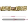 Allegra K Women's Sequins Elastic Interlocking Buckle Waist Belt 50-75cm/19.68-29.52" 2Pcs - 3 of 4