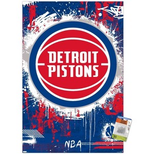 Trends International NBA Detroit Pistons - Maximalist Logo 23 Unframed Wall Poster Prints - 1 of 4
