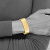 Black Bow Jewelry 19mm 14k Yellow Gold Polished Solid Cuff Bangle Bracelet - 3 of 4