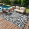 9x18 Large Outdoor Rug for Patio Rugs Waterproof, Reversible Plastic Straw Rug Medallion Pattern, Vintage Camping Rug, Foldable Lightweight Carpet - 3 of 4