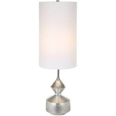 Uttermost Vial 32 1/2" Silver Leaf Geometric Buffet Table Lamp