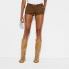 Women's Low-Rise Faux Leather Hot Shorts - Wild Fable™ - 2 of 3