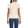 Lands' End Women's Drapey Rib Fitted Short Sleeve Mini T-Shirt - 2 of 4