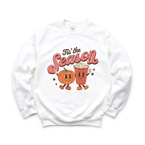Simply Sage Market Women's Graphic Sweatshirt Tis The Season Pumpkin - 1 of 4