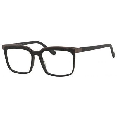 Esquire Mens EQ1553 Blue Light Filter+A/R Lenses Eyeglasses Black/Gunmetal 53 mm
