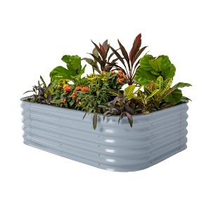 Vego Garden 6-in-1 Modular Rectangular Metal Outdoor Raised Garden Bed 42"x60"x17" - 1 of 4