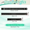 Unique Bargains Aluminum Alloy Rulers with Centimeters Millimeters Inches and Conversion Table - 2 of 4