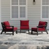 WestinTrends Avalon Outdoor Patio HDPE Sectional Sofa with Patio Cushions - 2 of 4