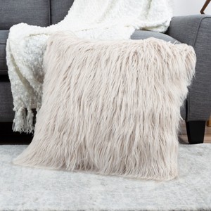 22-Inch Luxury Square Floor Plush Pillow – For Bedroom or Living Room by Hastings Home - 1 of 4