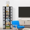 Tangkula 7-Tier Shoe Rack Free Standing Shelf Storage Modern Shoe Rack Organizer Brown/Black/White - 3 of 4