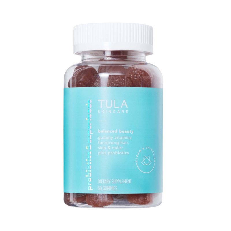 TULA SKINCARE Vegan Balanced Beauty Gummy Vitamins Plus Probiotic - 60ct - Ulta Beauty, 1 of 7