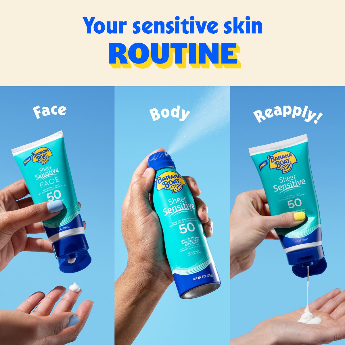 Banana Boat Sheer Sensitive Sunscreen Lotion - SPF 50 - 6oz - thumbnail 8