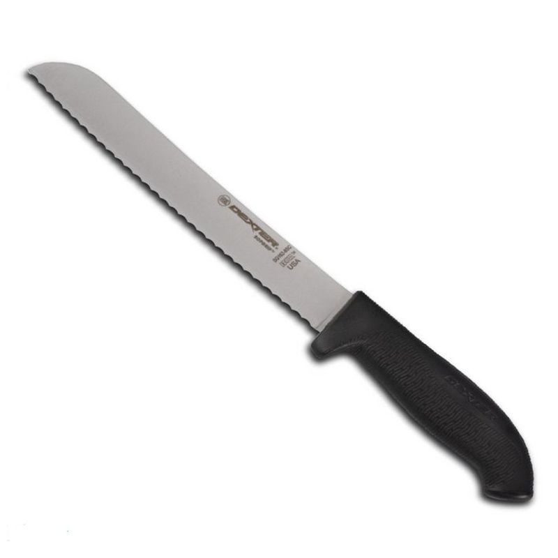 Dexter Russell SG162-8SCB-PCP SofGrip Black 8 In Scalloped Bread Knife, 3 of 4