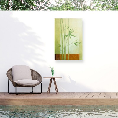 "Bamboo On Green" Outdoor Canvas