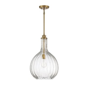 Savoy House Brandon 1 - Light Pendant in  Warm Brass - 1 of 4