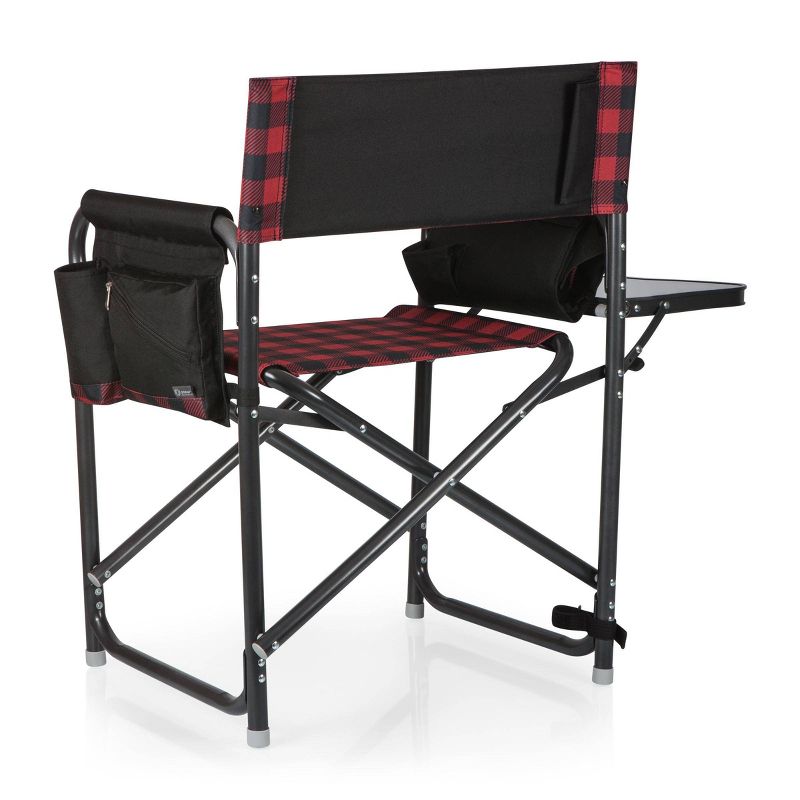 Picnic Time Outdoor Directors Chair - Red/Black, 5 of 21