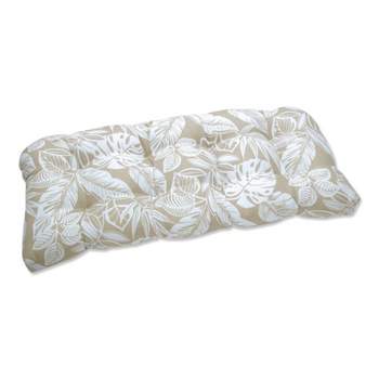19"x44"x5" Delray Outdoor/Indoor Wicker Loveseat Cushion - Pillow Perfect