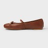 Women’s Zoey Bow Mary Jane Flats – A New Day™ Brown - 2 of 3