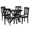 Baxton Studio Maya Modern Fabric and Wood Dining Set - 2 of 4