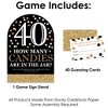 Big Dot of Happiness Adult 40th Birthday - Gold - How Many Candies Birthday Party Game - 1 Stand and 40 Cards - Candy Guessing Game - 3 of 4
