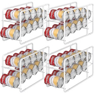 4 Pack Stackable Can Dispenser Rack, Can Storage Organizer Holder for Canned food Kitchen Cabinet Pantry - 1 of 4