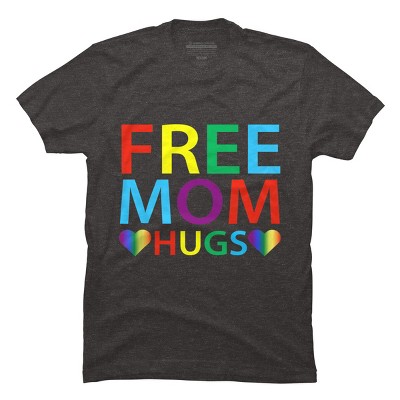 Adult Design By Humans Free Mom Hugs Hears Pride By Avocato T-Shirt
