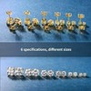 6 Pairs Stud Earrings Fashionable and Lightweight, Low Allergy Suitable for Women - 3 of 4