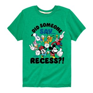 Boys' - Disney - Did Someone Say Recess Short Sleeve Graphic T-Shirt - 1 of 4