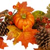 Northlight Orange Pumpkins, Pine Cones and Berries Fall Harvest Wreath - 24 inch, Unlit - image 4 of 4