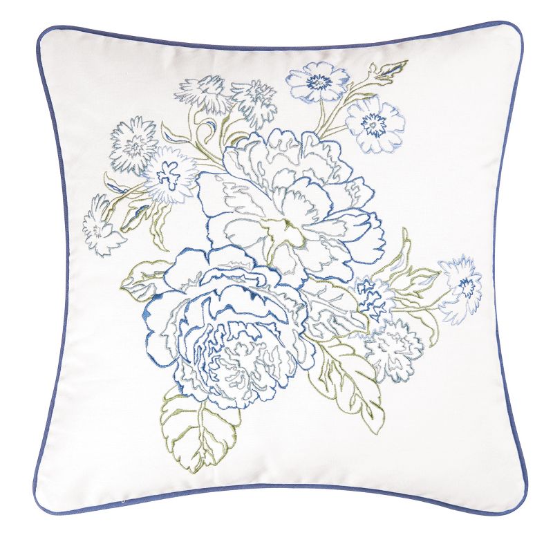 C&F Home Laurel Embroidered Throw Pillow, 1 of 4