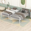 Twin Over Twin Metal Bunk Bed with High Safety Guardrails - 4 of 4