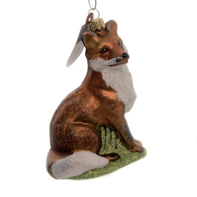 Holiday Ornaments 4.75" Fox Bushy Tail Sly Cunning  -  Tree Ornaments