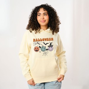 Simply Sage Market Halloween Smiley Faces Hoodie - 1 of 4