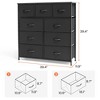 Pellebant Home Extra Wide Closet Dresser Storage Tower Organizer Unit 9 Drawers Dresser for Bedroom Clothes with Steel Frame Wood Top - 2 of 4