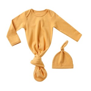 MyKids-USA Baby Sleeping Bag Hat Set Spring Summer Baby Sleepwear Anti-Kicker Surprise Jump Swaddling Clothes - 1 of 4