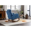 Sapphtopaz Accent Chair Teddy Glider Rocking Chairs Upholstered Nursery Comfy Chair with High Backrest Modern Accent Chairs for Living Room - 3 of 4