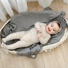 Luxury 100% Organic Cotton Pointelle Baby Receiving Swaddle Blanket for Infants Boys and Girls - 4 of 4
