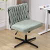 Armless Office Desk Chair No Wheels - 4 of 4