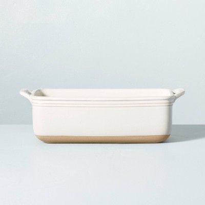 Crock-Pot Artisan 4 Quart Rectangular Stoneware Bake Pan in Cream