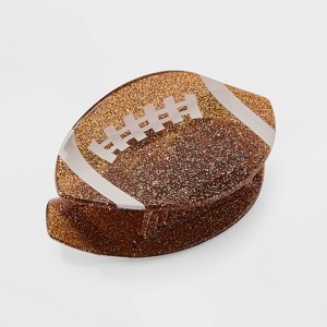 Game Day Football Claw Hair Clip - Wild Fable™ Brown - 1 of 3