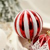 16 Pcs Christmas Balls Ornaments for Xmas Christmas Tree,Red and White Xmas Balls - 2 of 4
