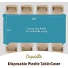 Crown Display 54 in. x 108 in. Plastic Tablecloth - 12 Pack - 4 of 4
