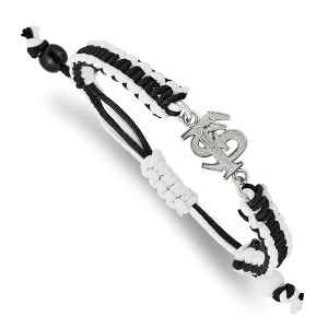 Black Bow Jewelry Stainless Steel Florida State Seminoles NCAA charm Bracelet 9 Inch - 1 of 3